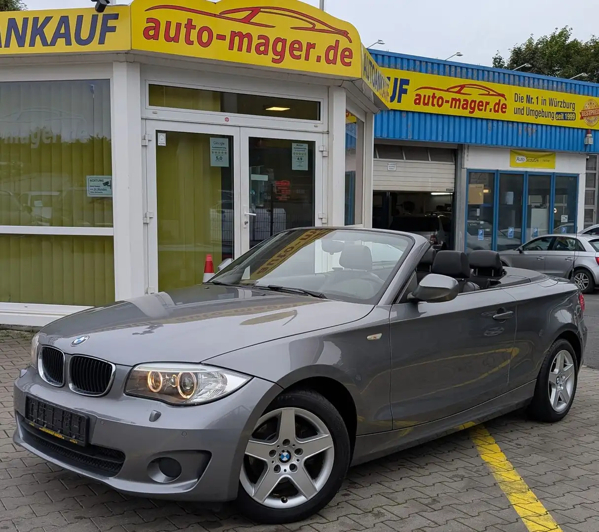 BMW 118 i Cabrio*2.Hand*Bi-Xen*PDC*Shz*Grarantie*TOP* Grau - 1