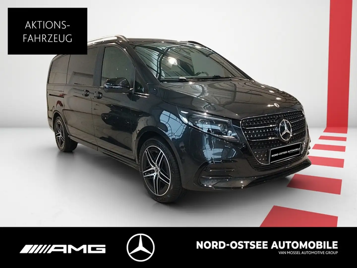 Mercedes-Benz V 300 d 4M AVANTGARDE LANG AMG+PANO+SITZKLIMA+AHK Grau - 2