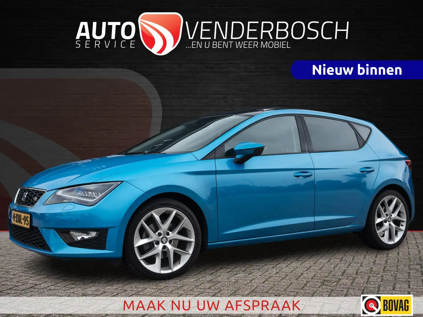 SEAT Leon 1.4 TSI ACT FR Dynamic 150pk | Automaat | Pano | L Blauw - 1