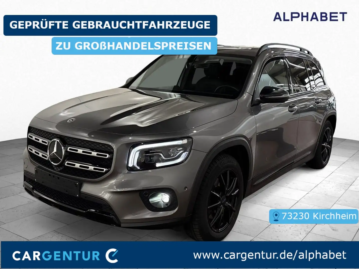 Mercedes-Benz GLB 220 d Progressive 4Matic AHK StHz El.Heckkl. Grau - 1