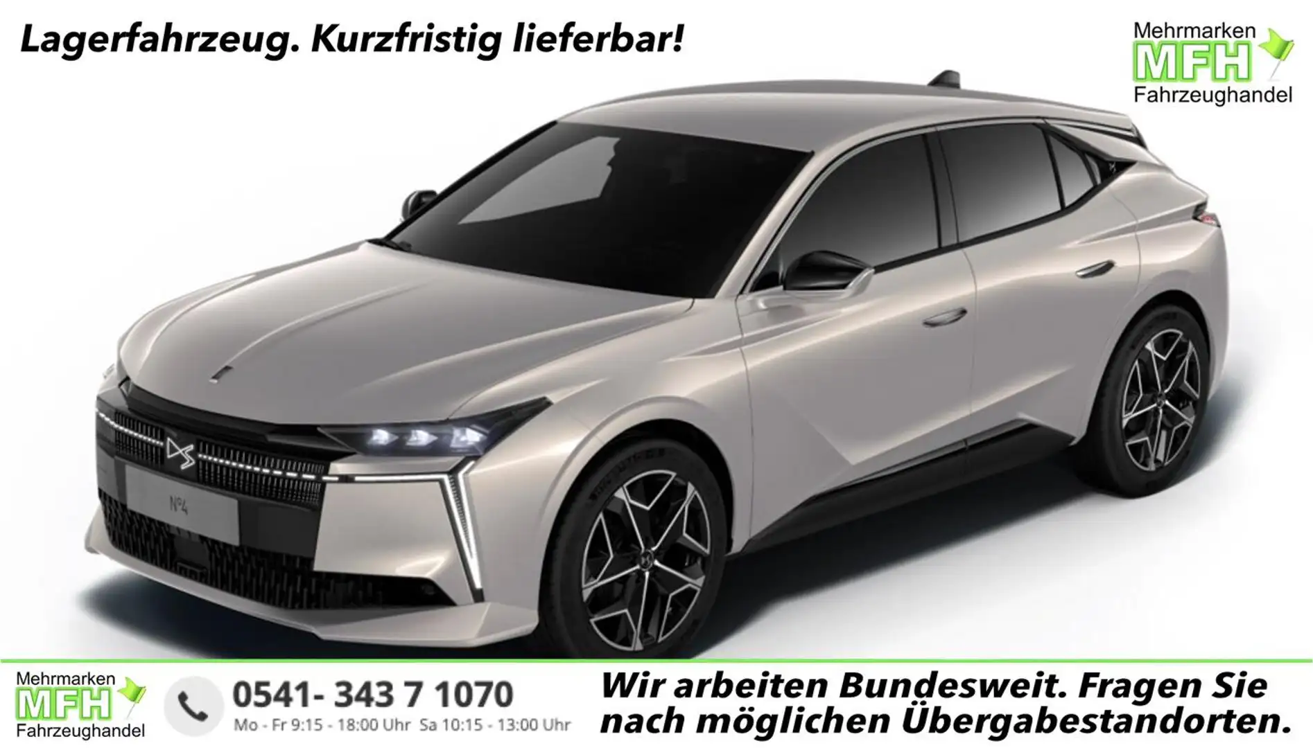 DS Automobiles N°4 Étoile Alcantara Hybrid eHK Matrix Massage 100 ... Grau - 1