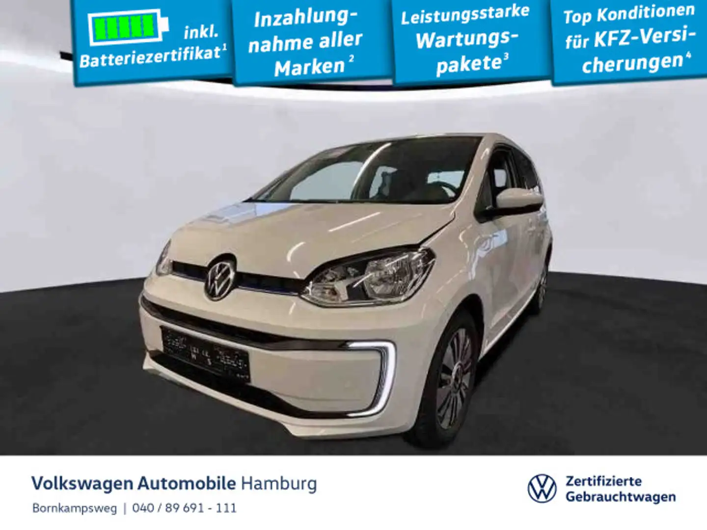 Volkswagen e-up! CCS Rear View Sitzheizung Weiß - 1
