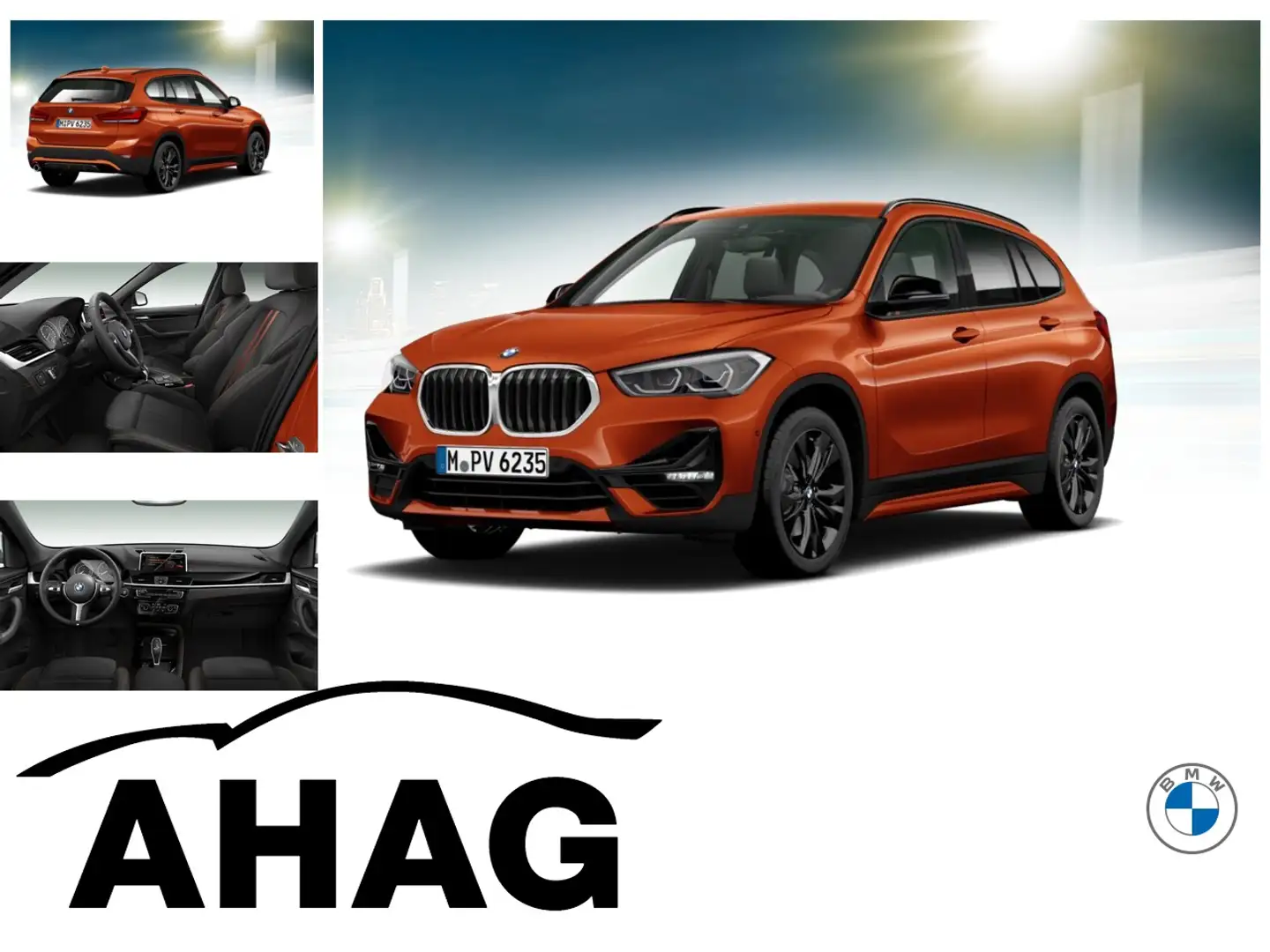 BMW X1 sDrive18i Sport Line Klimaaut. Sportsitze PDC Orange - 1