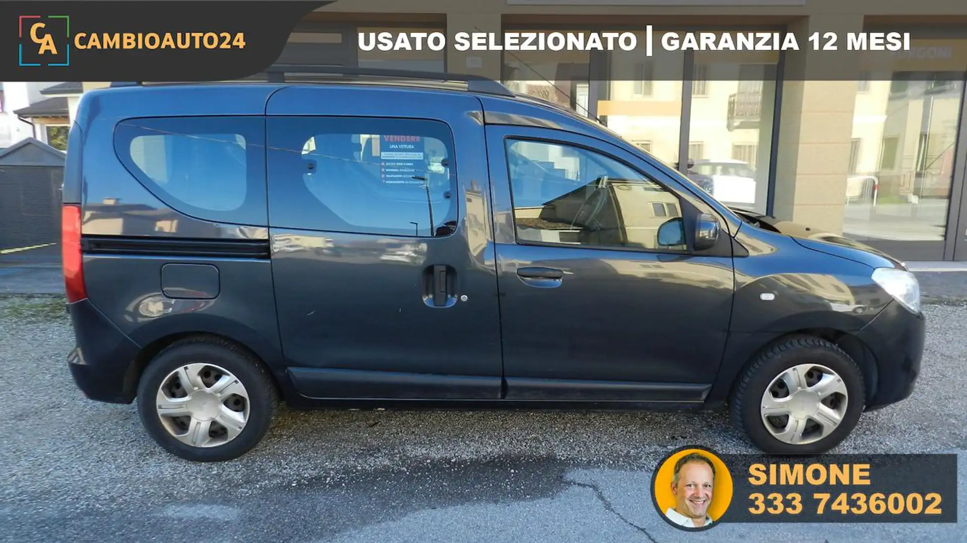 Dacia Dokker 1.6 8V 85CV GPL Lauréate-Bombola Gpl Nuova 10 Ann Gris - 1