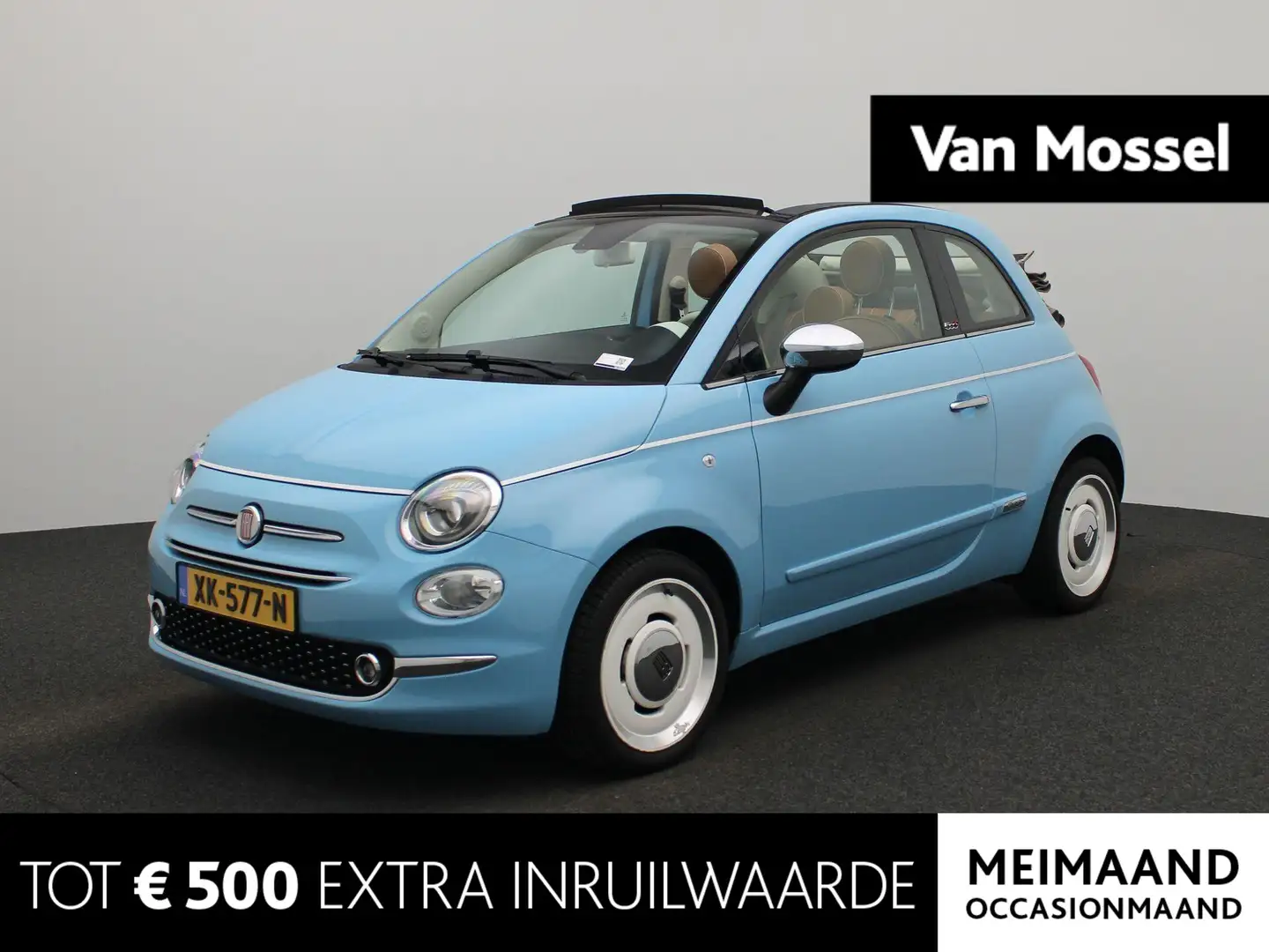 Fiat 500C 0.9 TwinAir Turbo Spiaggina 58 | Exclusieve uitvoe Bleu - 1