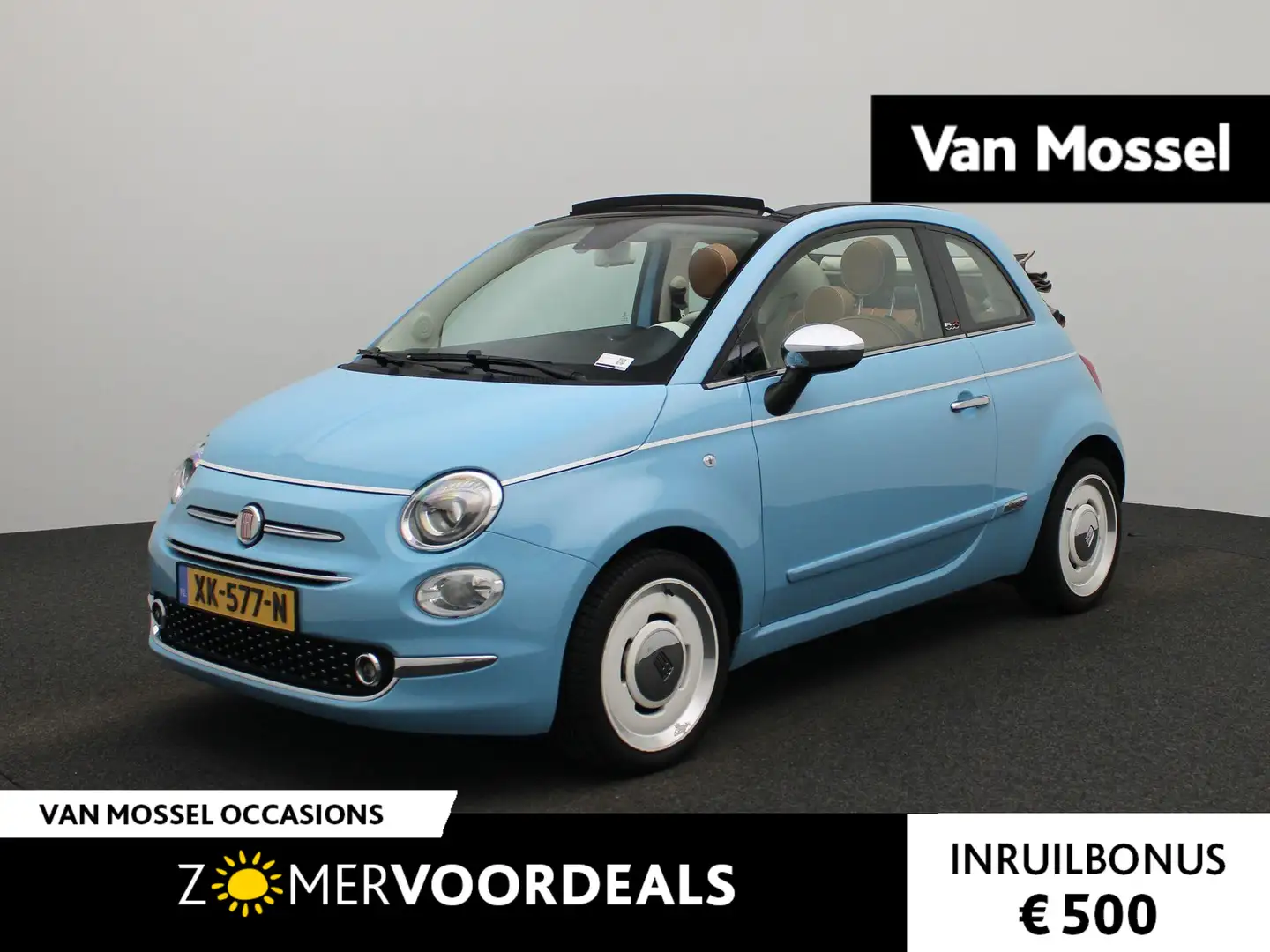 Fiat 500C 0.9 TwinAir Turbo Spiaggina 58 | Exclusieve uitvoe Azul - 1