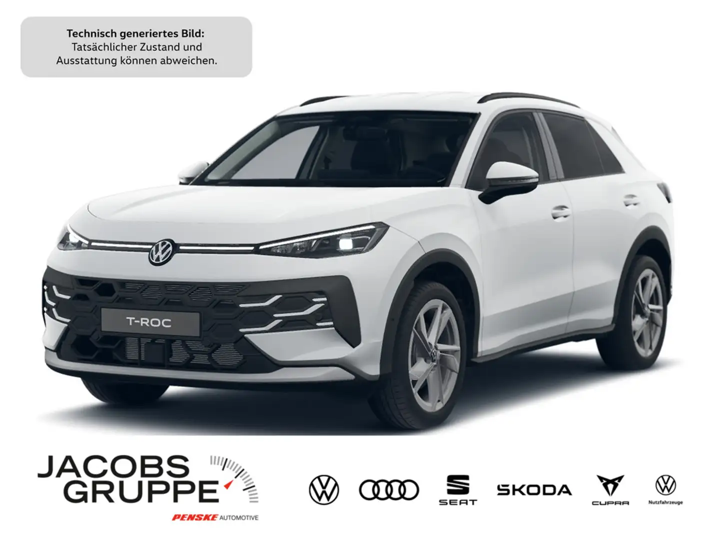 Volkswagen T-Roc Life 1.5 l eTSI 110 kW 150 PS UPE 43.330,- incl. Überführu Weiß - 1