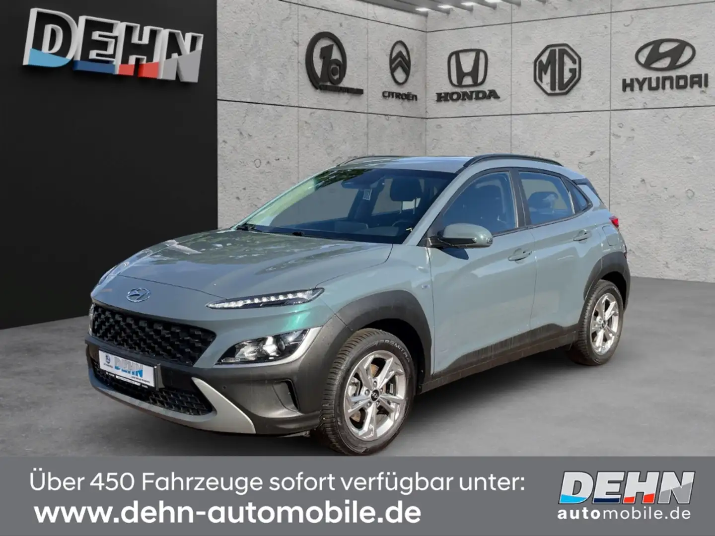 Hyundai KONA Trend 1.0 T-GDi +48V Navi-Paket Digitales Cockpit Grün - 2