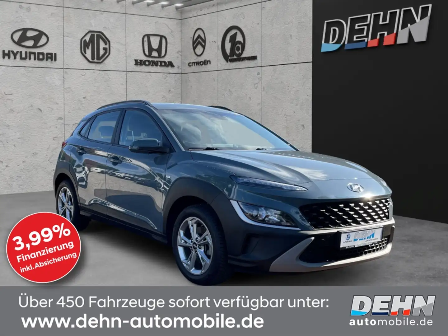 Hyundai KONA Trend 1.0 T-GDi +48V Navi-Paket Digitales Cockpit Grün - 1