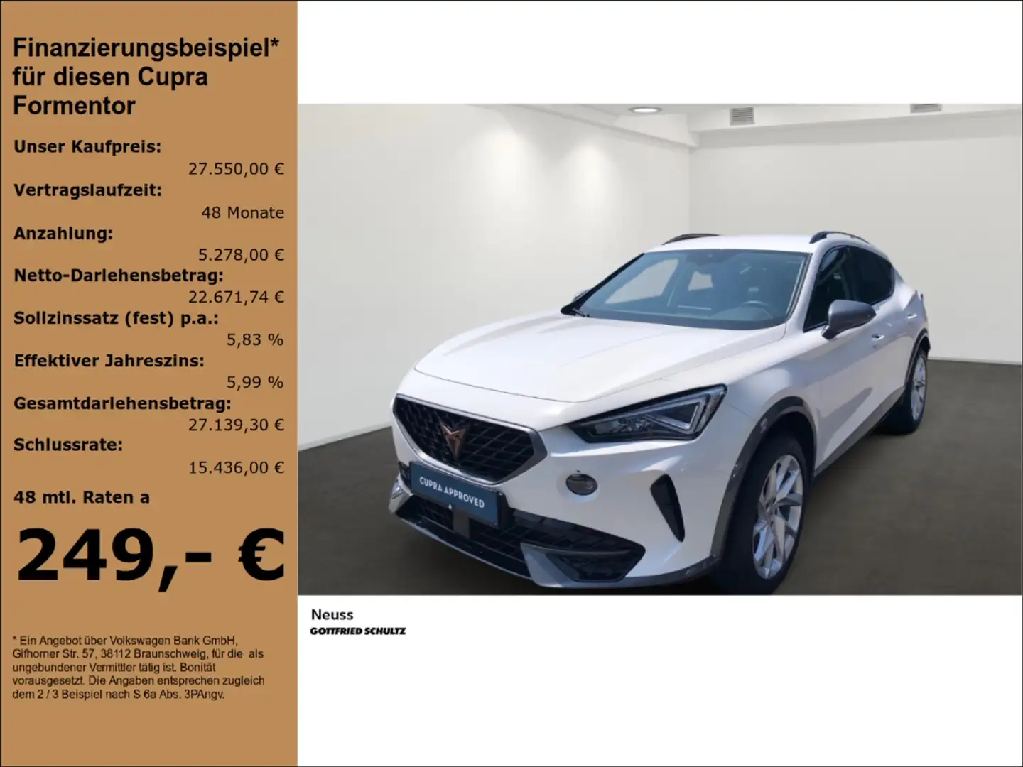 CUPRA Formentor TSI DSG EINPARKHILFE SITZHEIZUNG FULL-LINK Weiß - 1