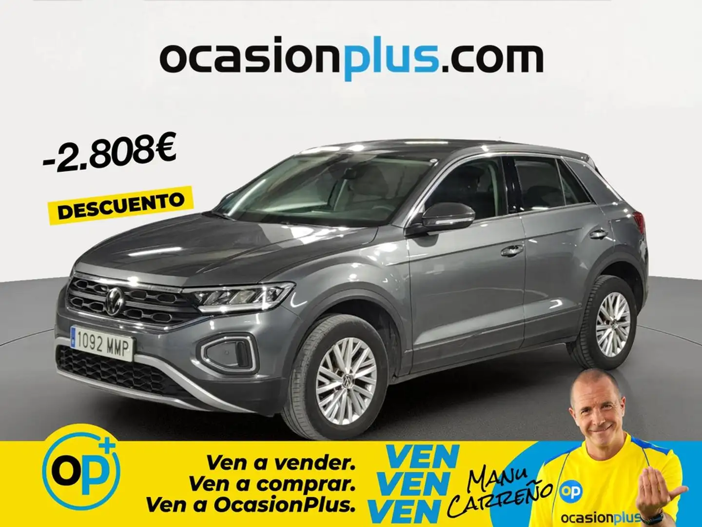 Volkswagen T-Roc 1.0 TSI 81kW Gris - 1
