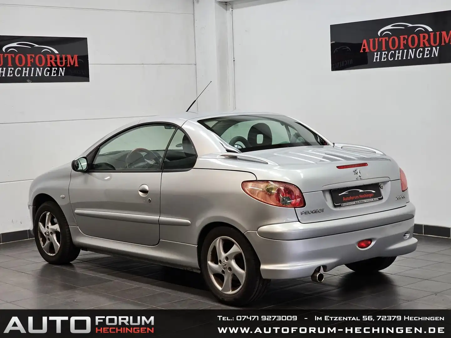 Peugeot 206 Cabriolet CC Platinum Leder Tüv NEU Grau - 2
