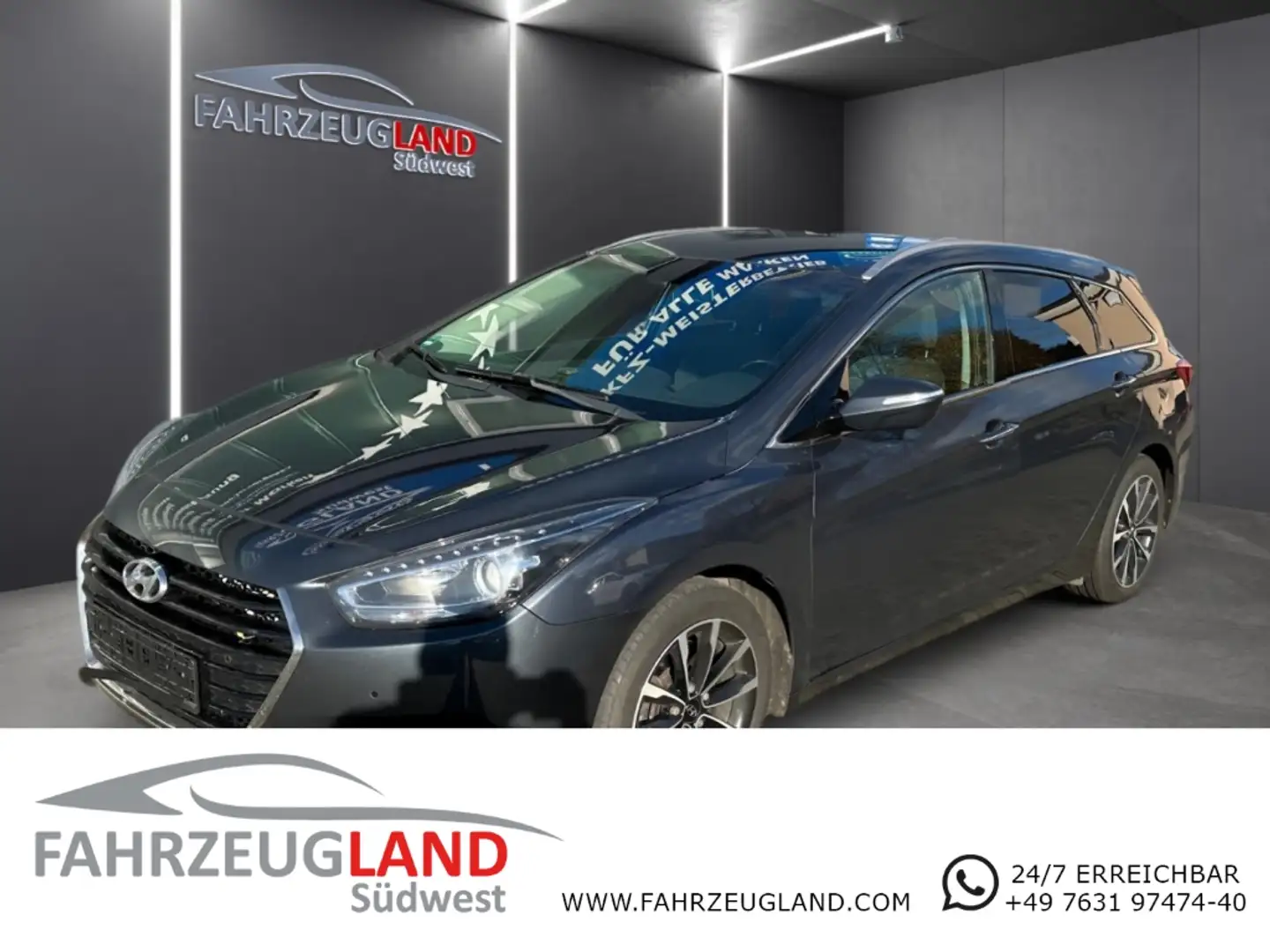 Hyundai i40 cw Autom Rückfahr Navi Klimaauto SHZ PDC Gris - 1