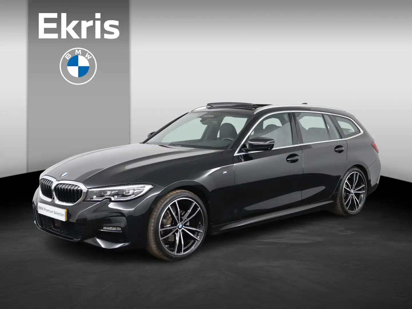 BMW 320 3-serie Touring 320i High Executive M-Sportpakket Zwart - 1