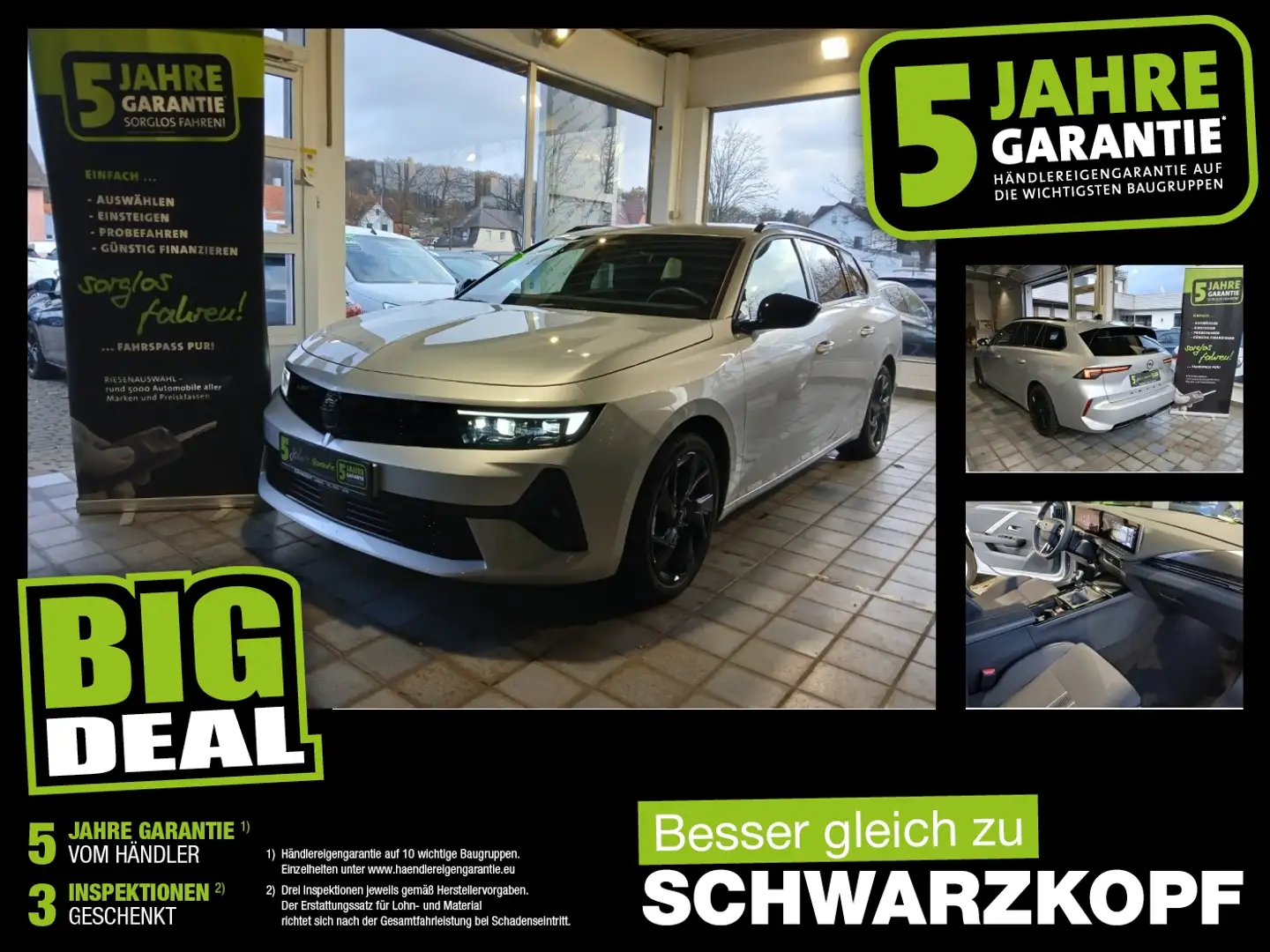 Opel Astra L ST 1.2T Fin. ab 2,99 % AHK,Navi,Parkpilot Silber - 1