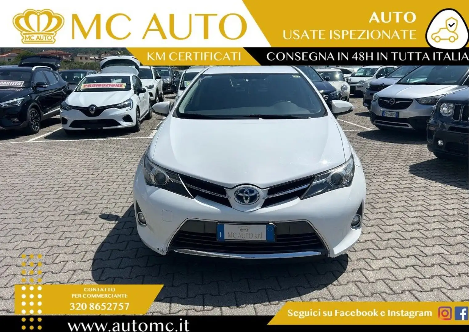 Toyota Auris 1.8 Hybrid Lounge Bianco - 2