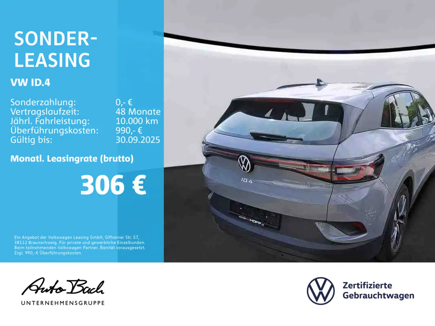 Volkswagen ID.4 Pure Performance, Navi, LED, App-Connect, K Grau - 2