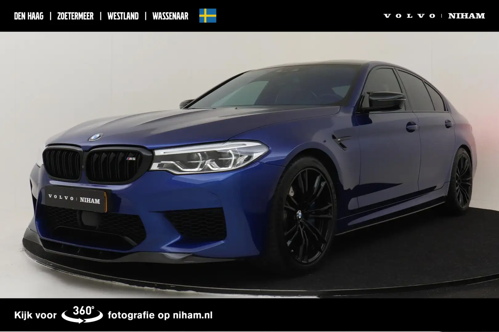 BMW M5 5-Serie -BOWERS&WILKINS|GEVENT.LEDER+MASSAGE|EVENT Blauw - 1
