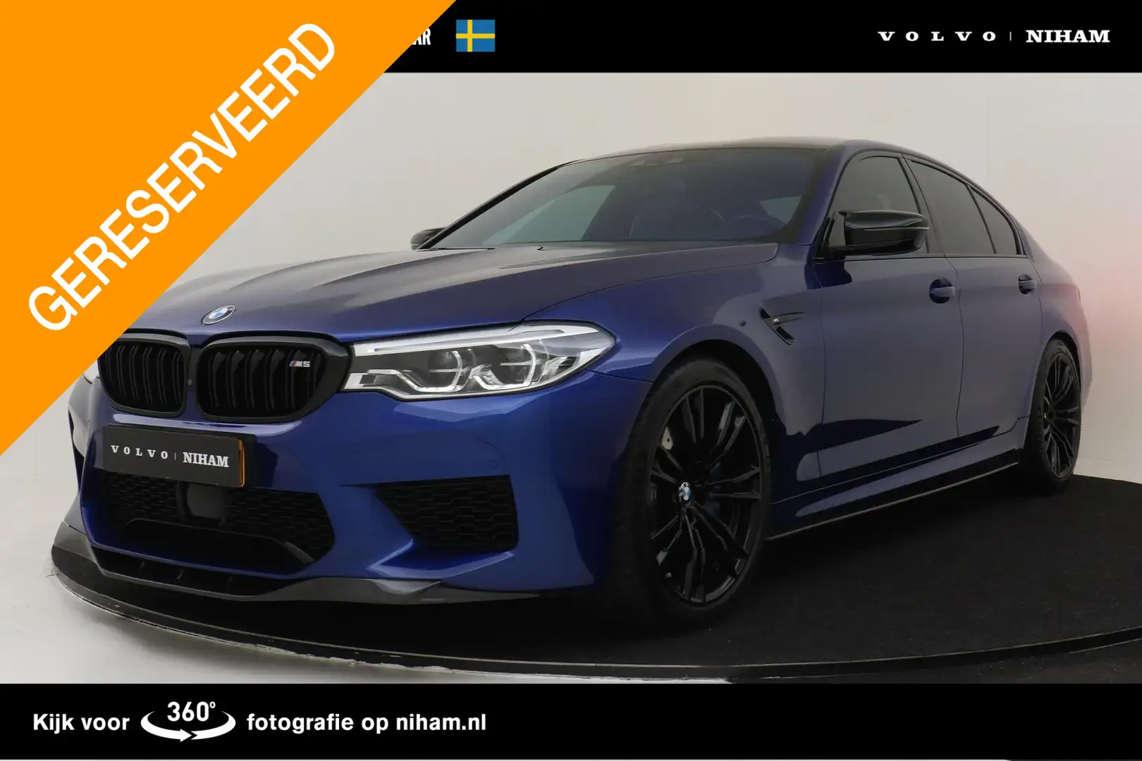 BMW M5 5-Serie -BOWERS&WILKINS|GEVENT.LEDER+MASSAGE|EVENT Modrá - 1