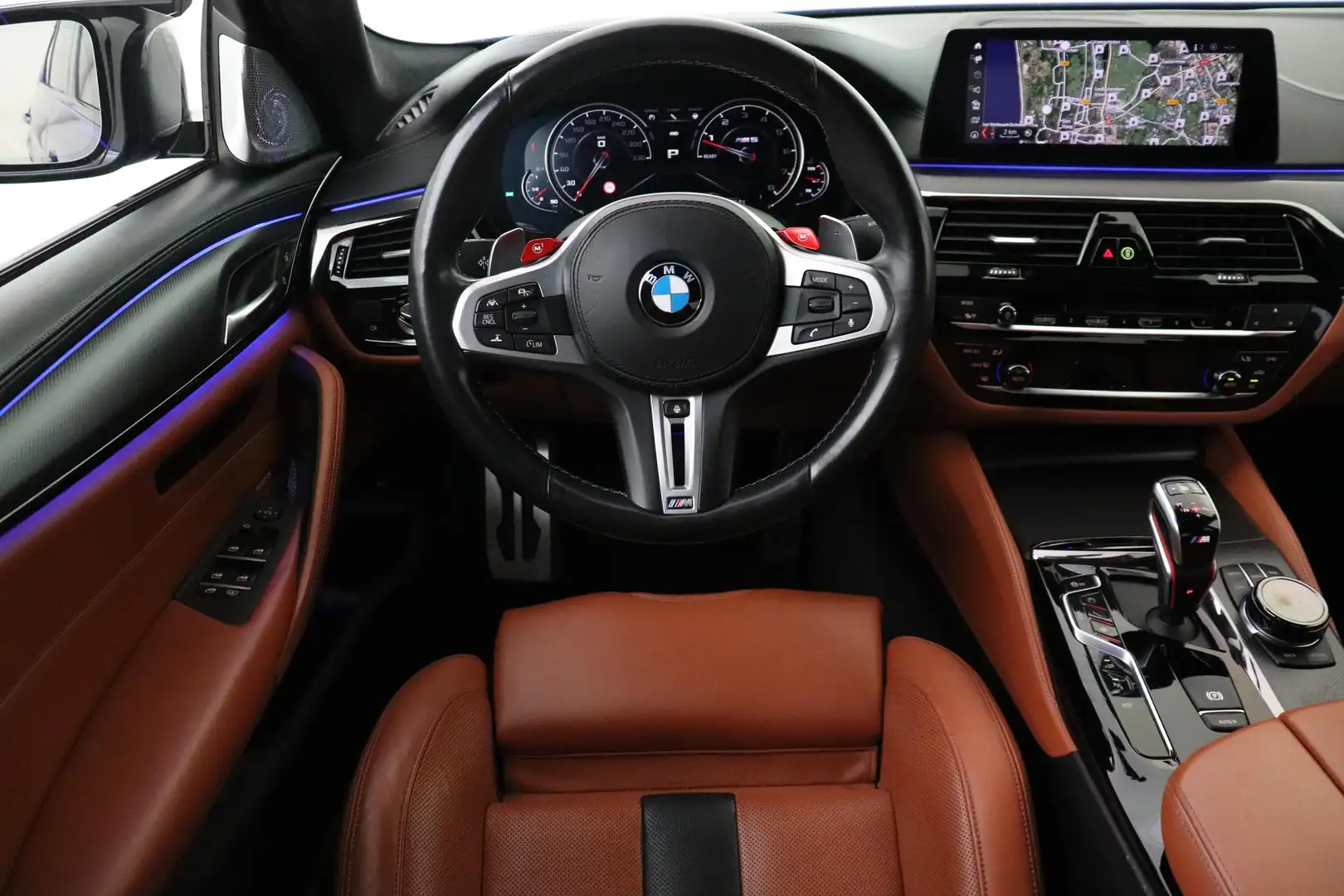 BMW M5 5-Serie -BOWERS&WILKINS|GEVENT.LEDER+MASSAGE|EVENT Blauw - 2