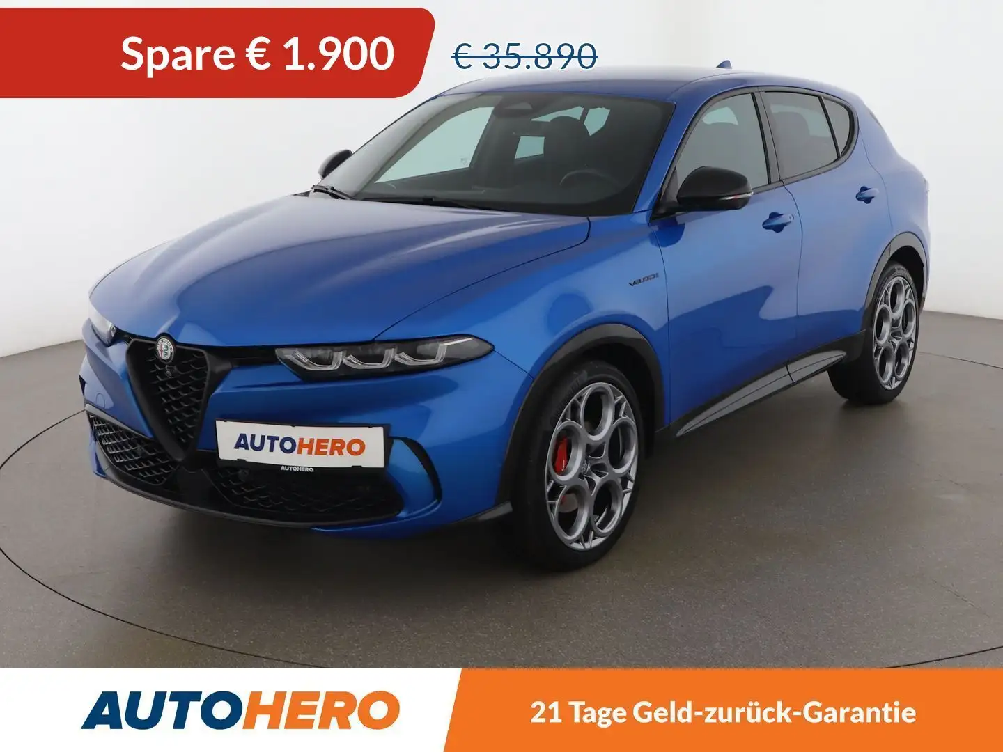 Alfa Romeo Tonale 1.5 VGT Veloce Aut. *LED*NAVI*360*ACC*SPUR*TOT* Blau - 1