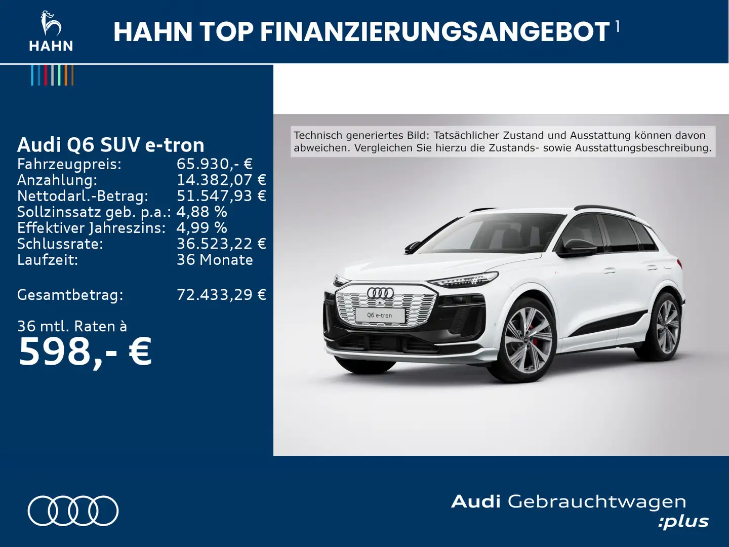 Audi Q6 e-tron performance S-line AHK 360° Matrix Blanc - 2