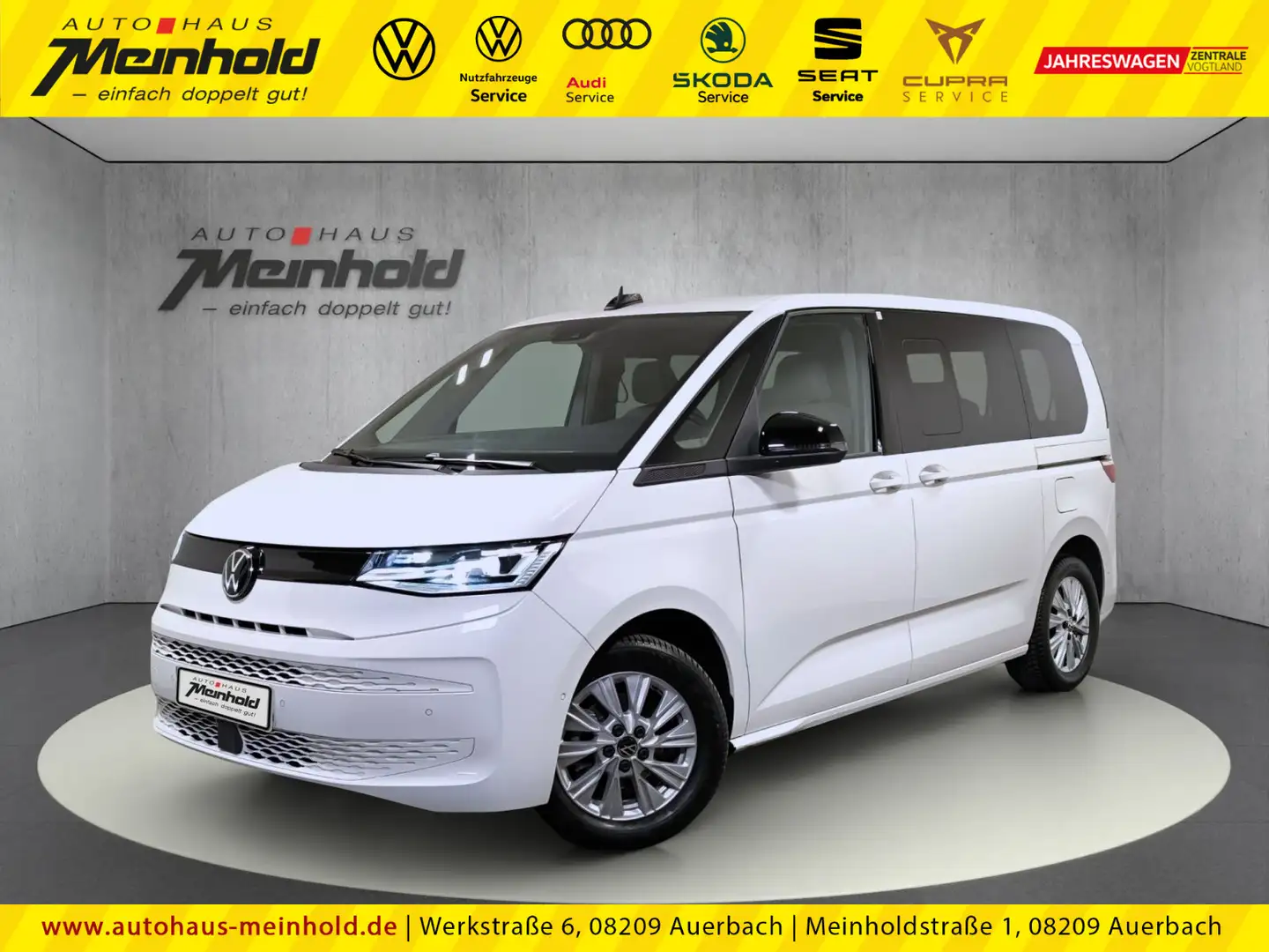 Volkswagen T7 Multivan T7 Multivan 2.0 TDI DSG, Dach, Matrix, AHK, Navi Weiß - 1