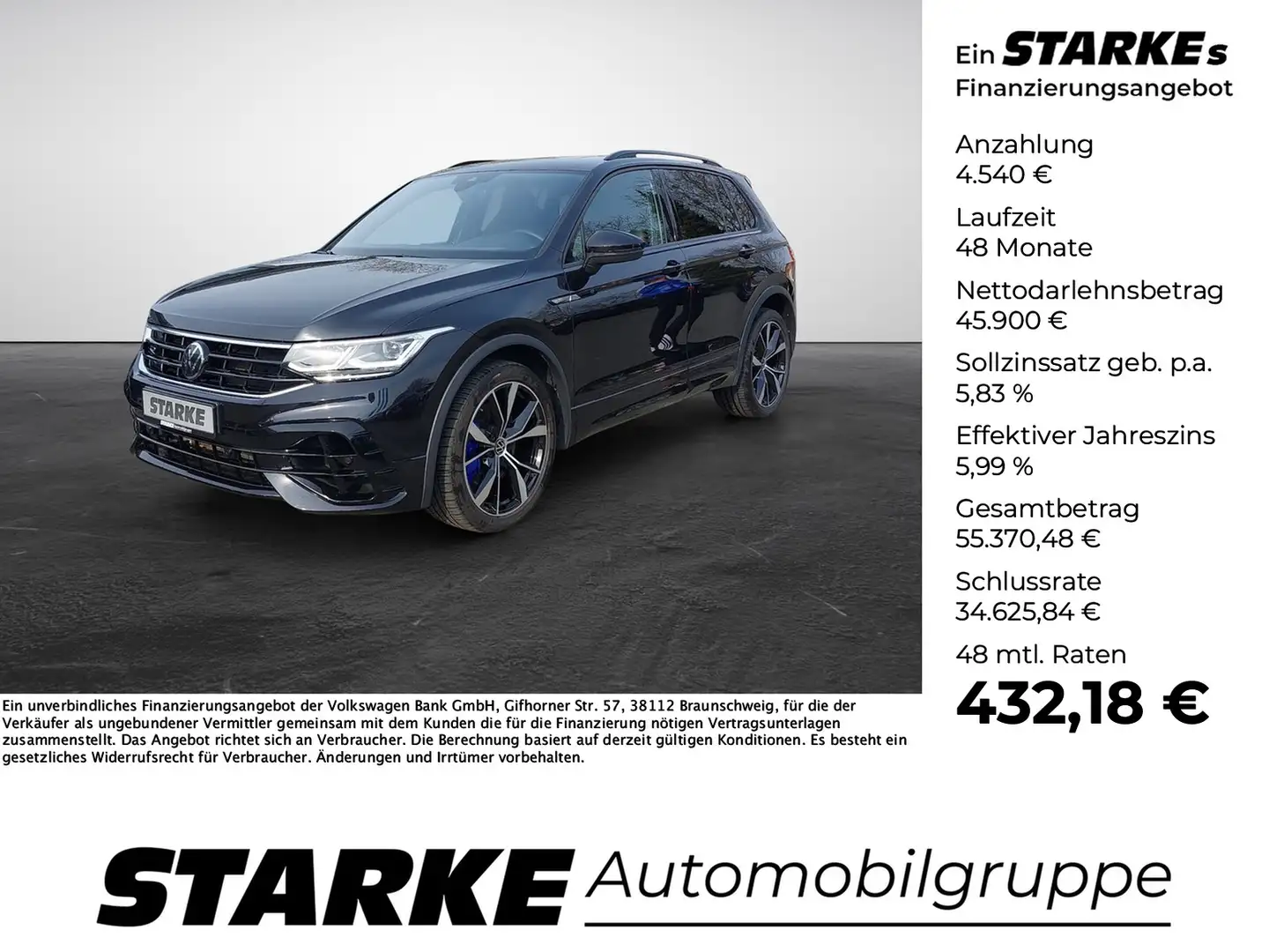 Volkswagen Tiguan R 2.0 TSI DSG 4M Black Style Schwarz - 1