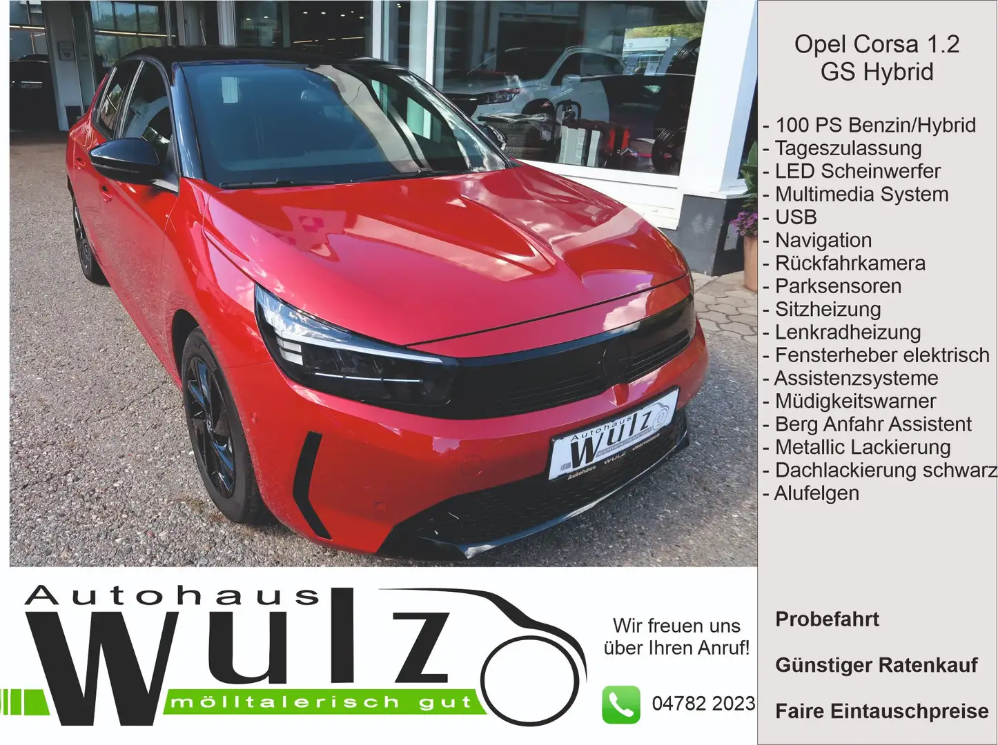 Opel Corsa 1.2 GS Mild Hybrid Rot - 1