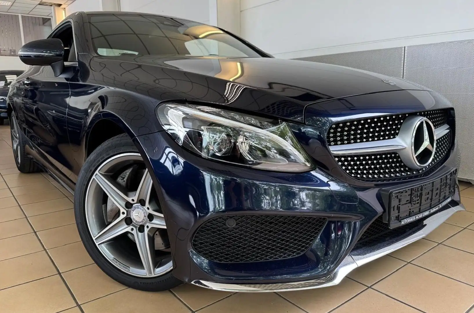 Mercedes-Benz C 400 4Matic AMG Line LED Kamera Leder Tempo Navi Key-Go Blau - 1