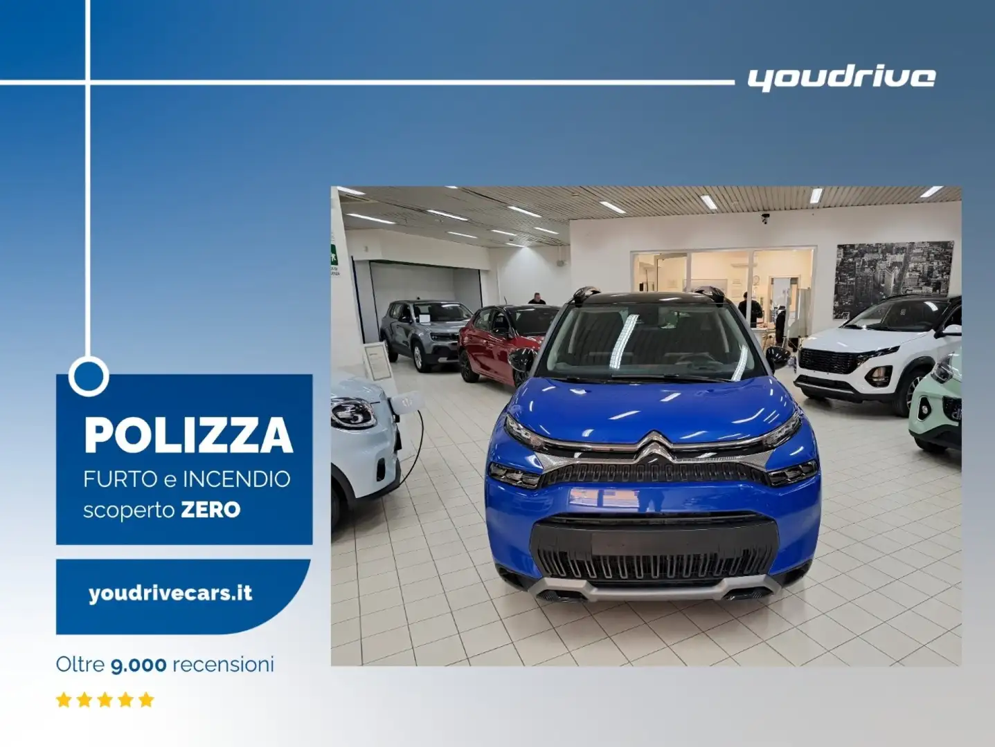 Citroen C3 Aircross PureTech 110 S&S Max KM 22.500 Bleu - 1