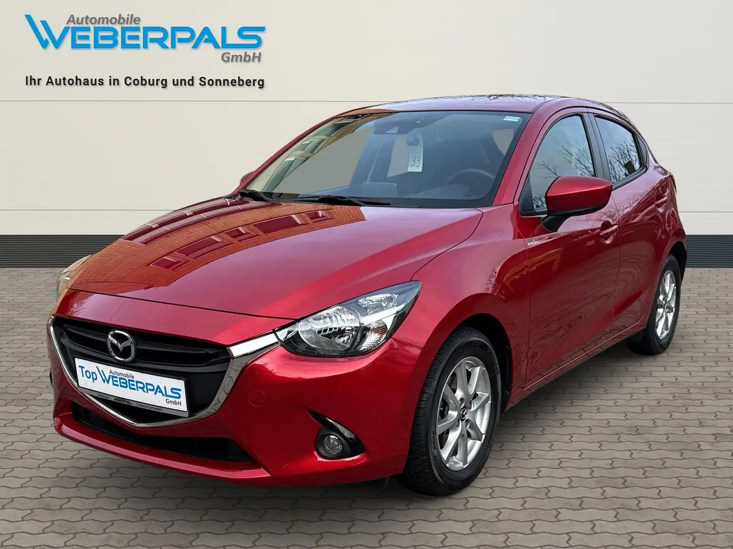 Mazda 2 Exclusive-Line-1.HAND-NAVI-SITZHEIZUNG-KLIMAANLAGE Rouge - 1