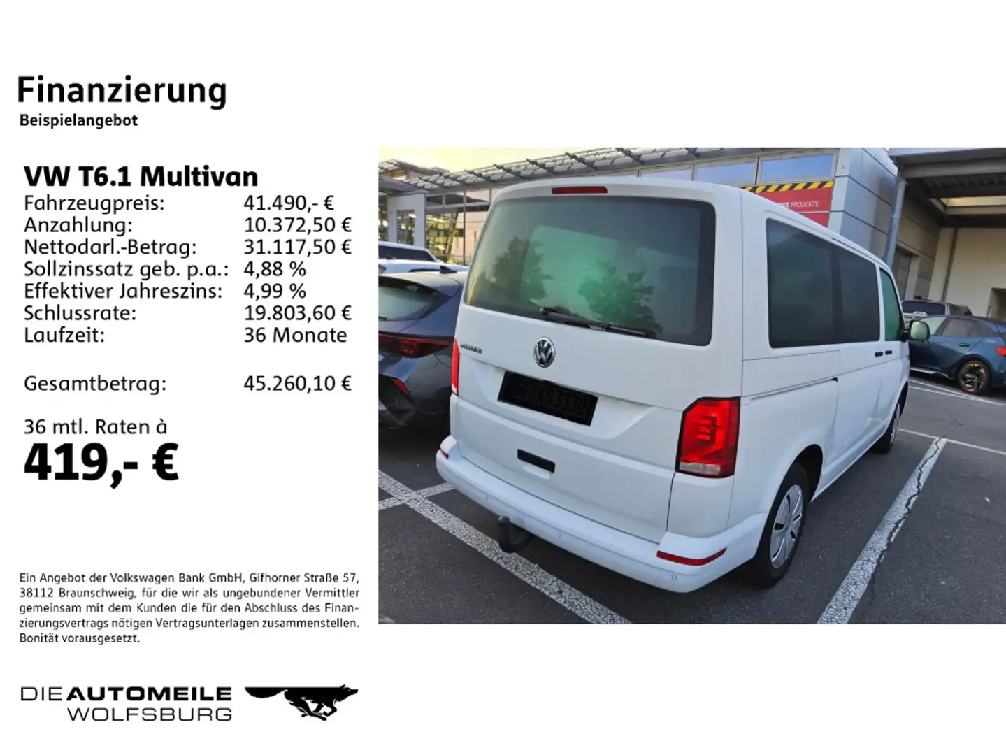 Volkswagen T6.1 Multivan 2.0 TDI DSG Family Rückfahrkam/ACC Weiß - 2