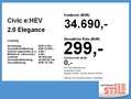 Honda Civic e:HEV 2.0 Elegance Navi*Kamera*Sitzheiz.* Schwarz - thumbnail 4