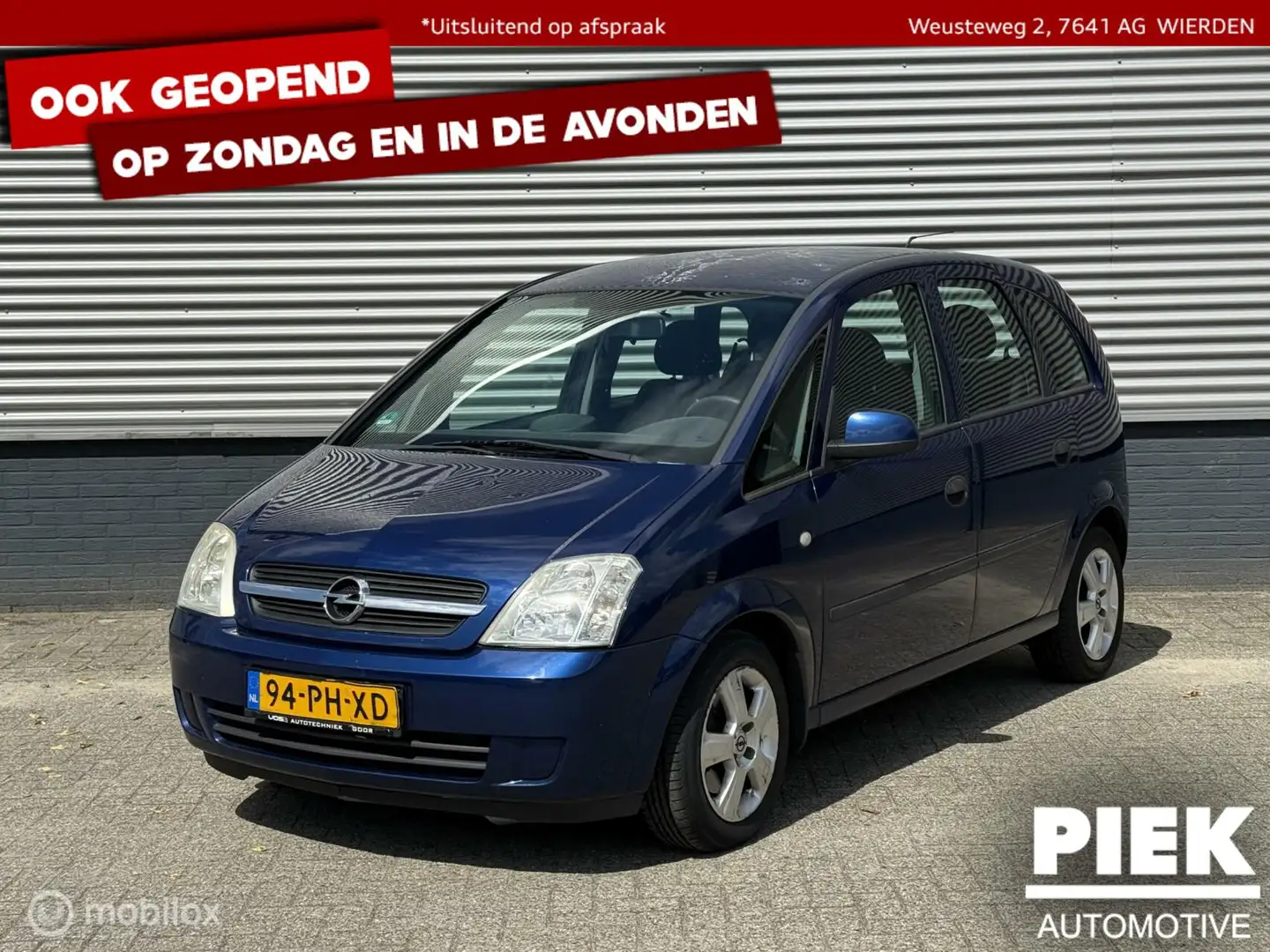 Opel Meriva 1.6-16V Cosmo TREKHAAK, APK, AIRCO Blauw - 1