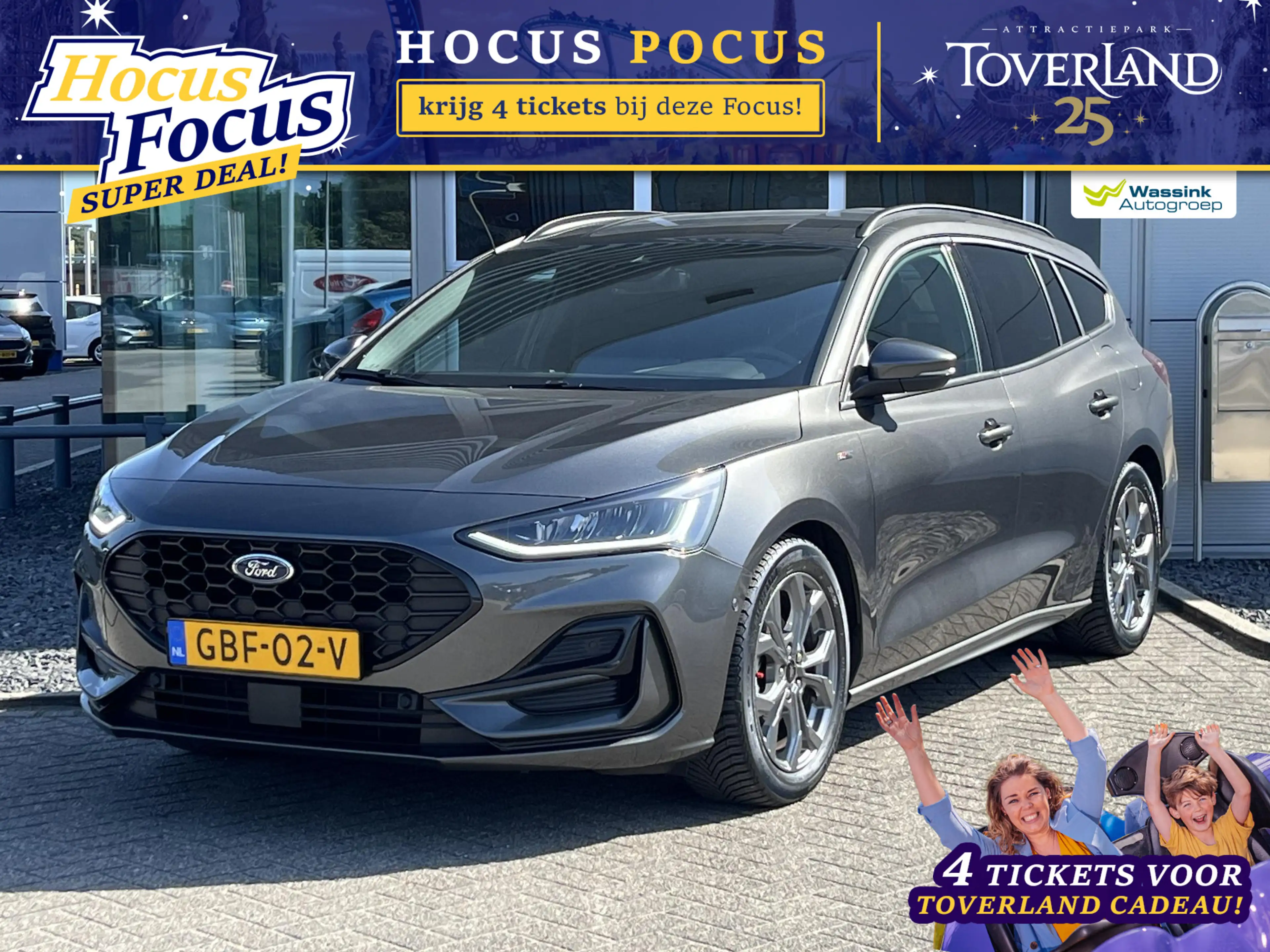Ford Focus Wagon Hybrid 125 pk ST-Line | Navigatie | Camera |
