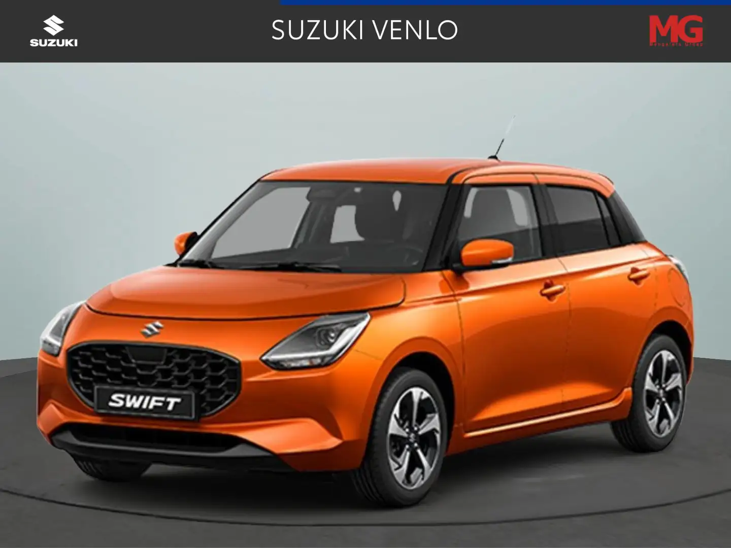 Suzuki Swift 1.2 Style Smart Hybrid NIEUW, nu tijdelijk met €2. Oranje - 1