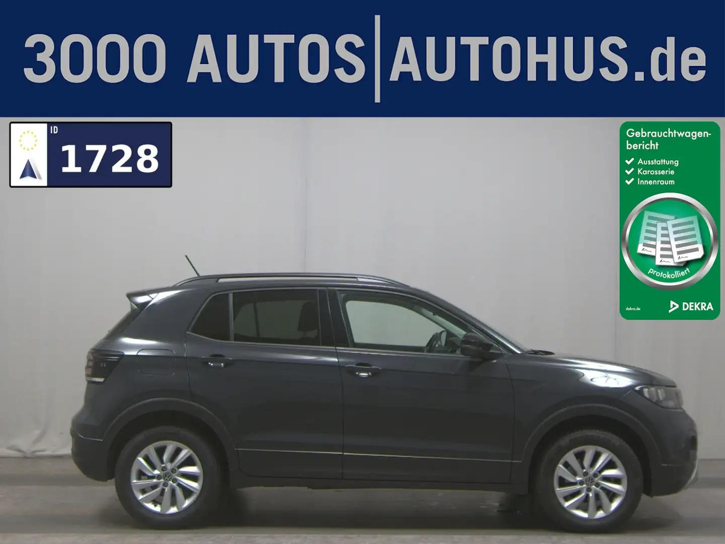 Volkswagen T-Cross 1.0 TSI Life PDC Bluetooth DAB+ Grau - 1