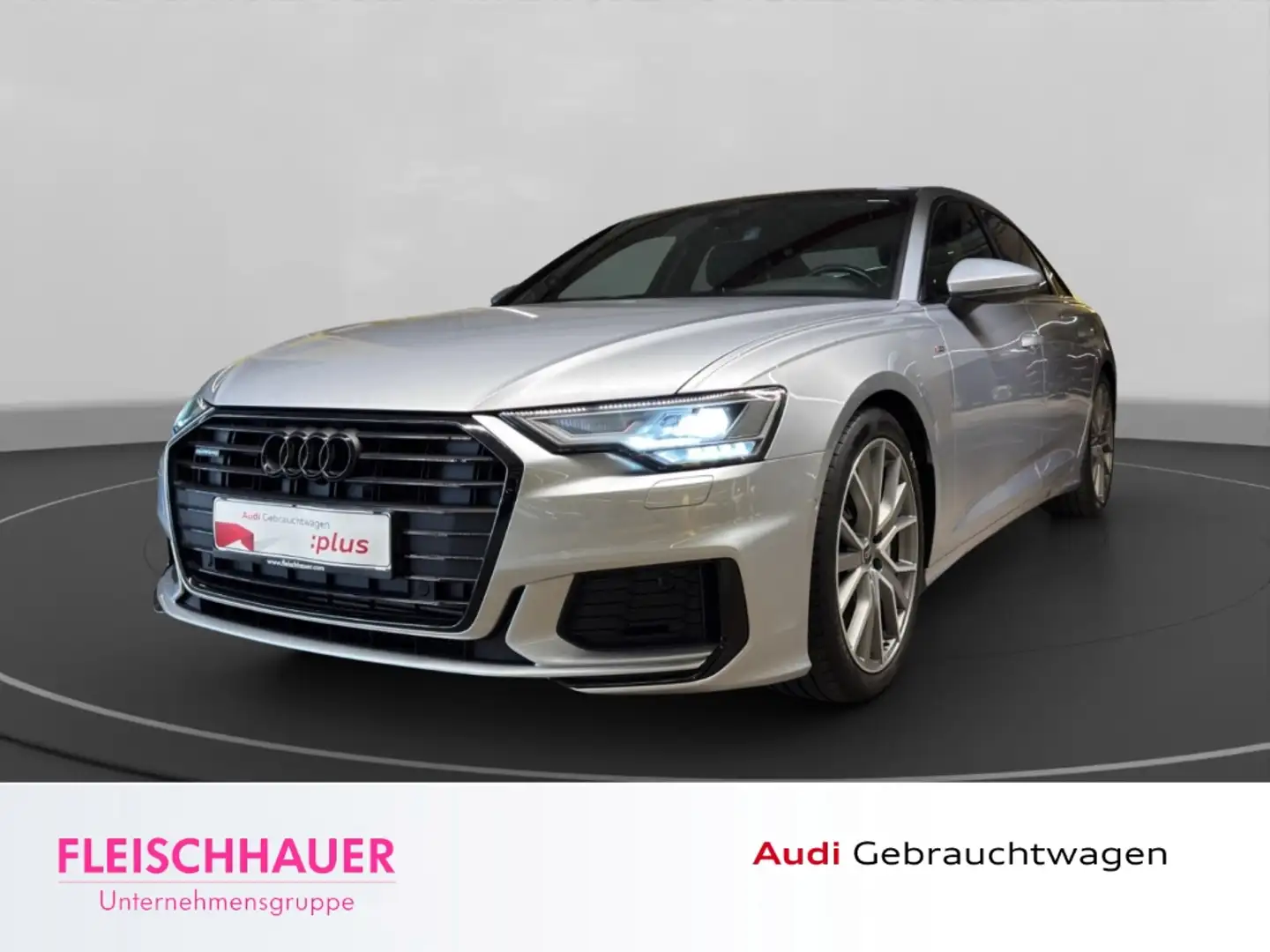 Audi A6 quattro Limousine sport 50 TFSI e LED+NAVI+RFK+PAN Argent - 1