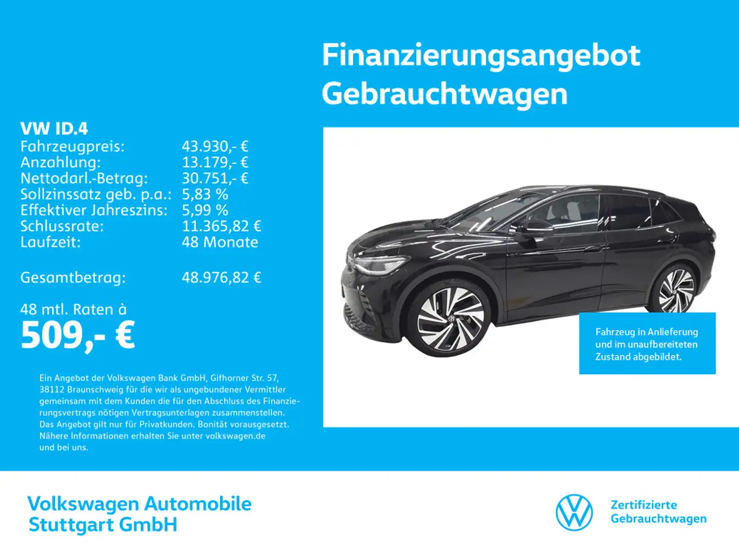 Volkswagen ID.4 GTX Navi AHK Kamera Schwarz - 1