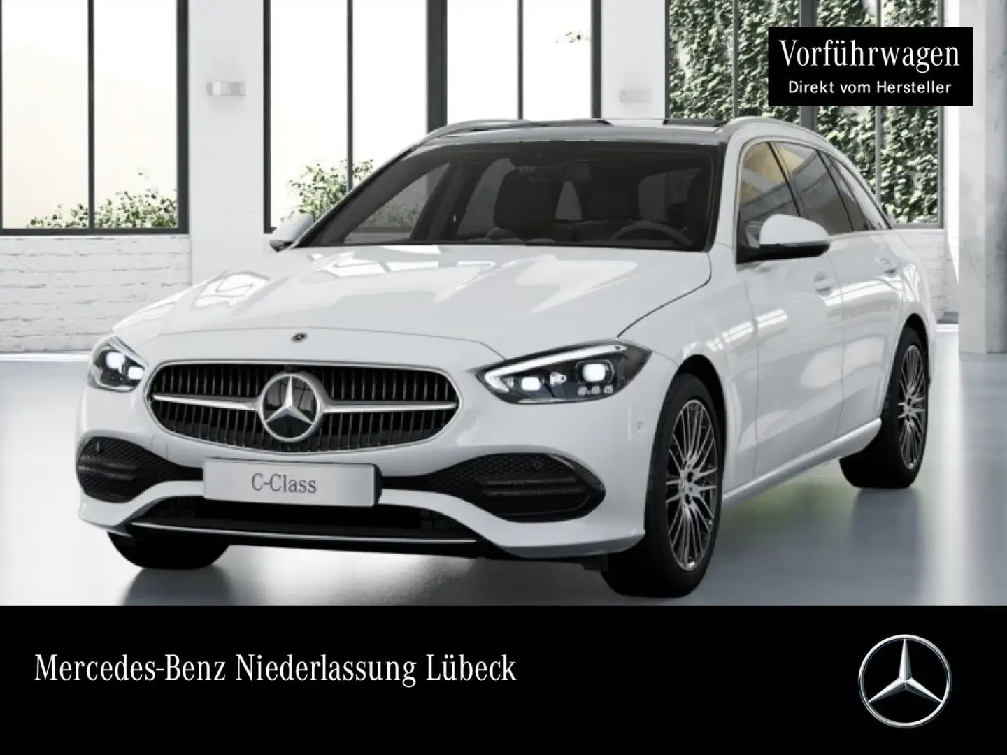 Mercedes-Benz C 200 T AVANTG+PANO+360+AHK+TOTW+KEYLESS+9G Weiß - 1
