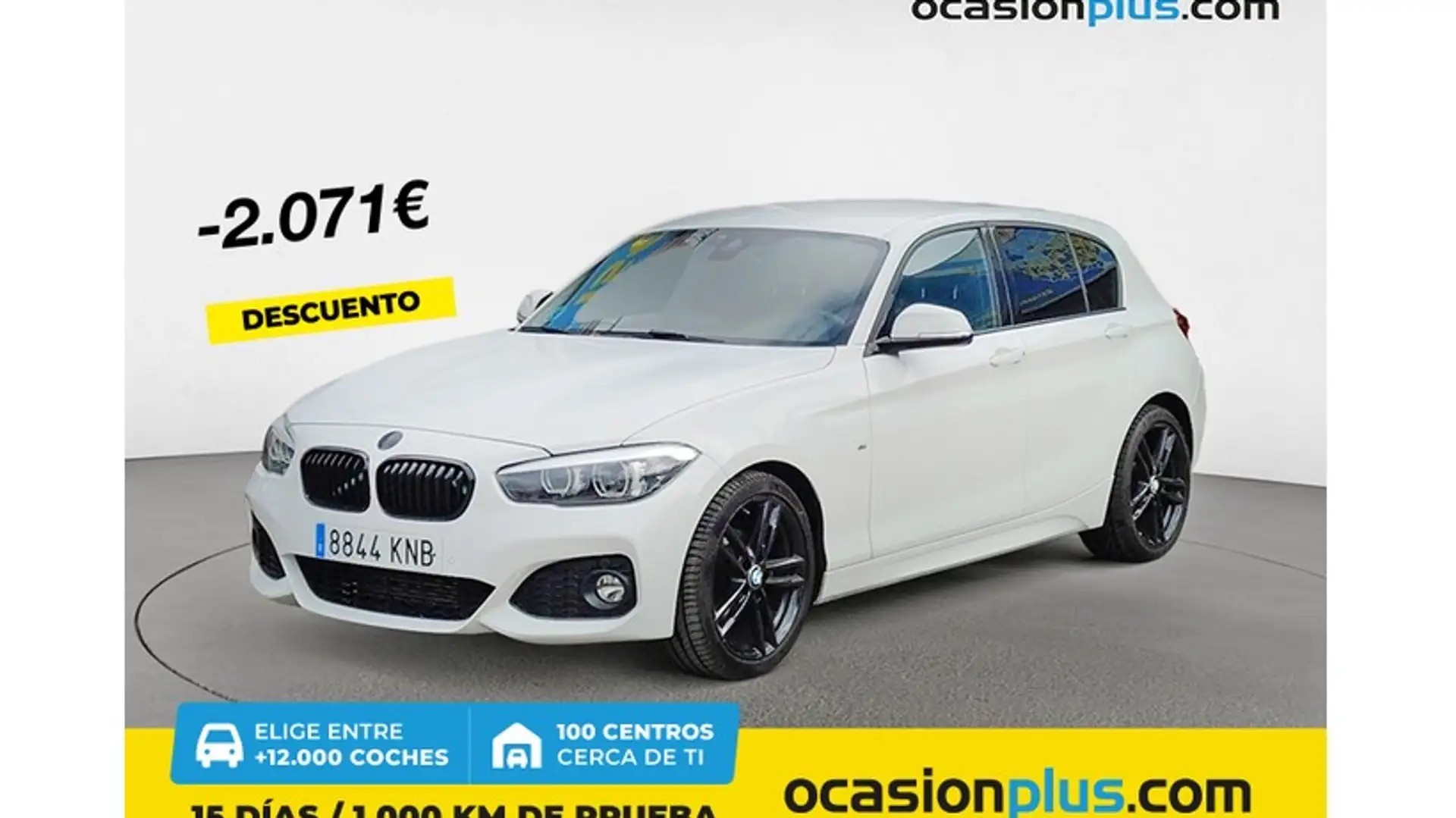 BMW 118 118d Blanc - 1