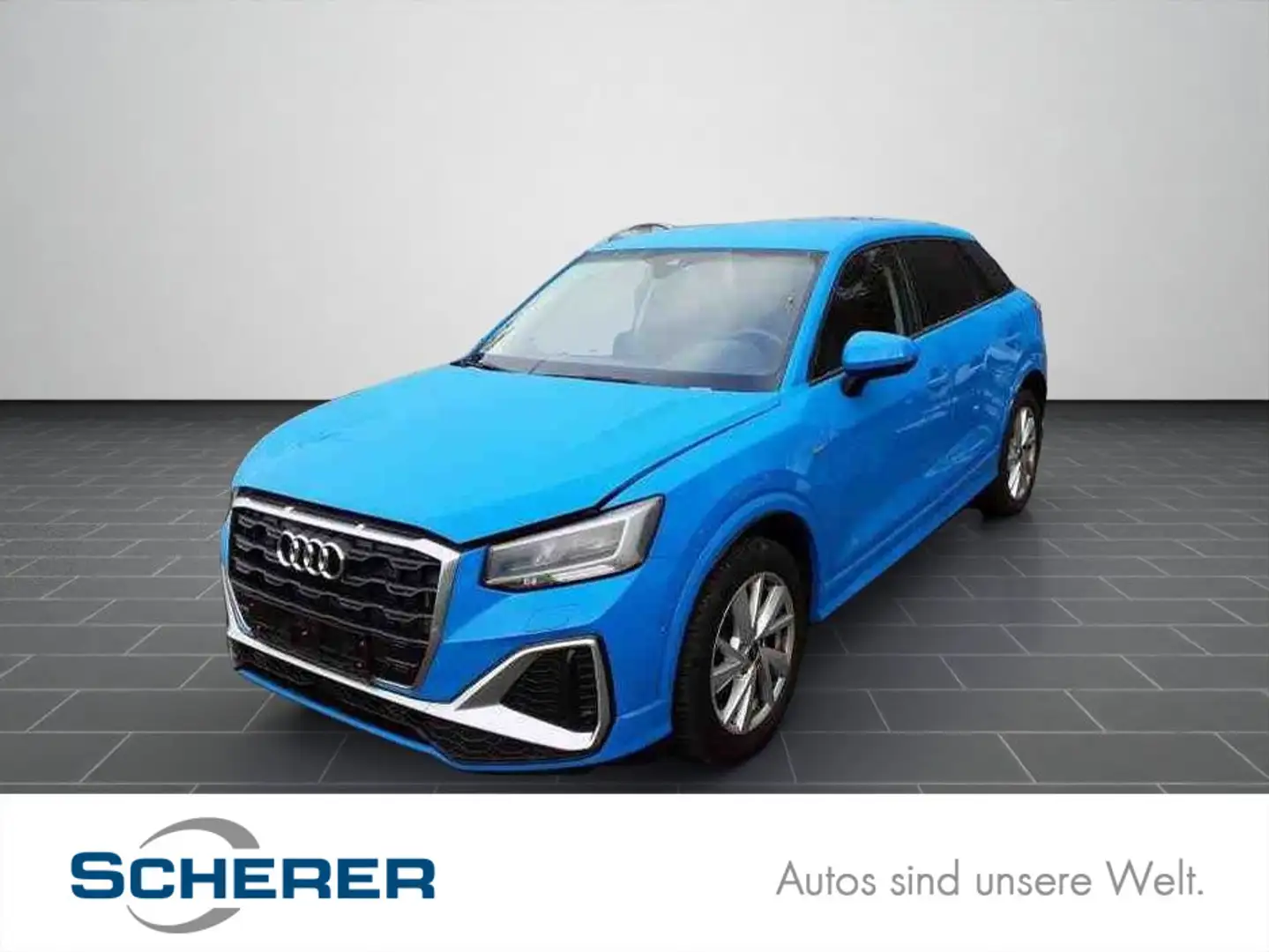 Audi Q2 35 TDI S tronic S-LINE NAVI/LED/Sitzheizung v Blau - 1
