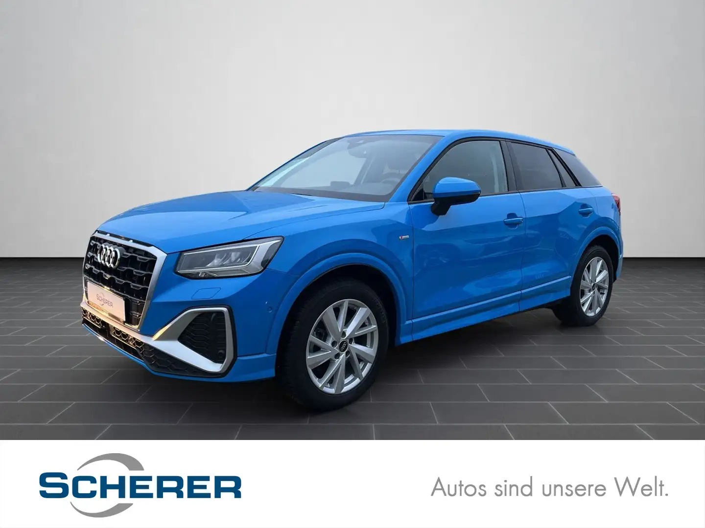 Audi Q2 35 TDI S tronic S-LINE NAVI/LED/Sitzheizung v Blau - 1