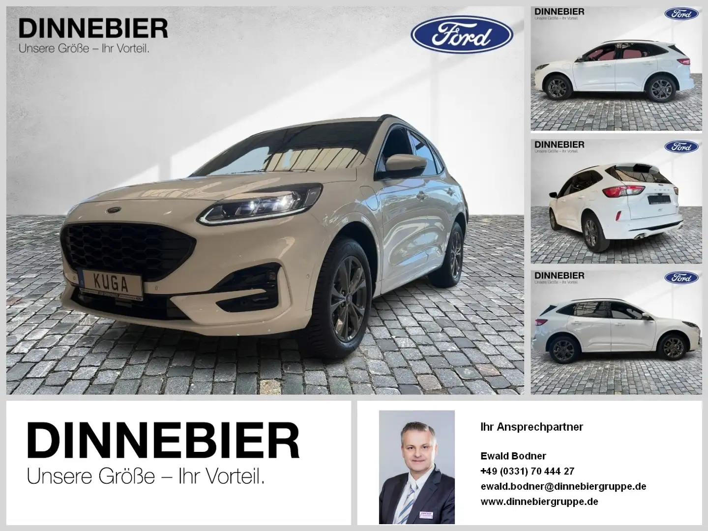 Ford Kuga ST-LINE X 2.5PHEV+Kamera+Sound+KlimaAuto Blanc - 1