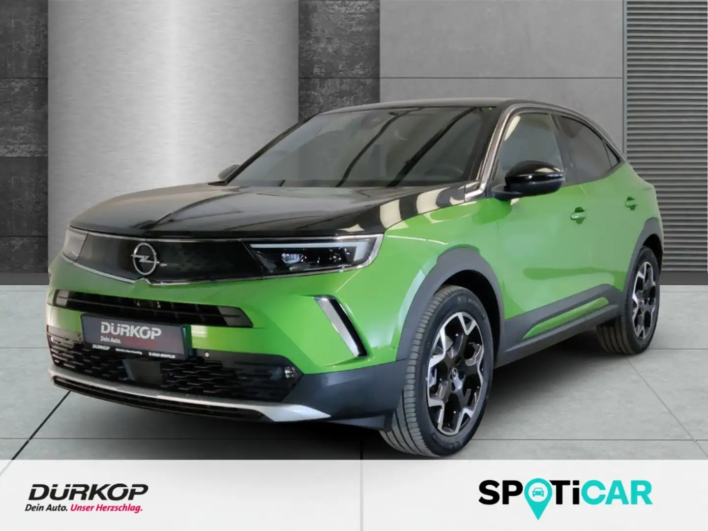 Opel Mokka-E Ultimate Navi Pro Motorhaube in Schwarz Alcantara Grün - 1