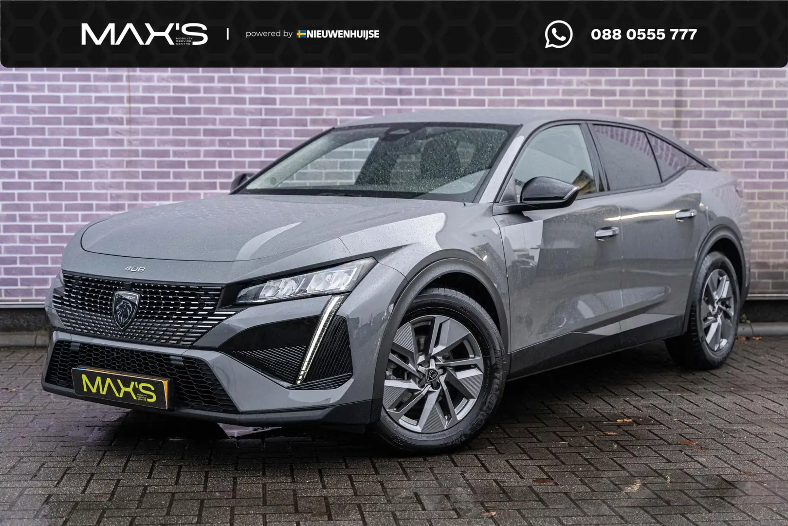 Peugeot 408 1.2 Hybrid 136 e-DCS6 Allure | Navigatie | Adaptiv Gris - 1