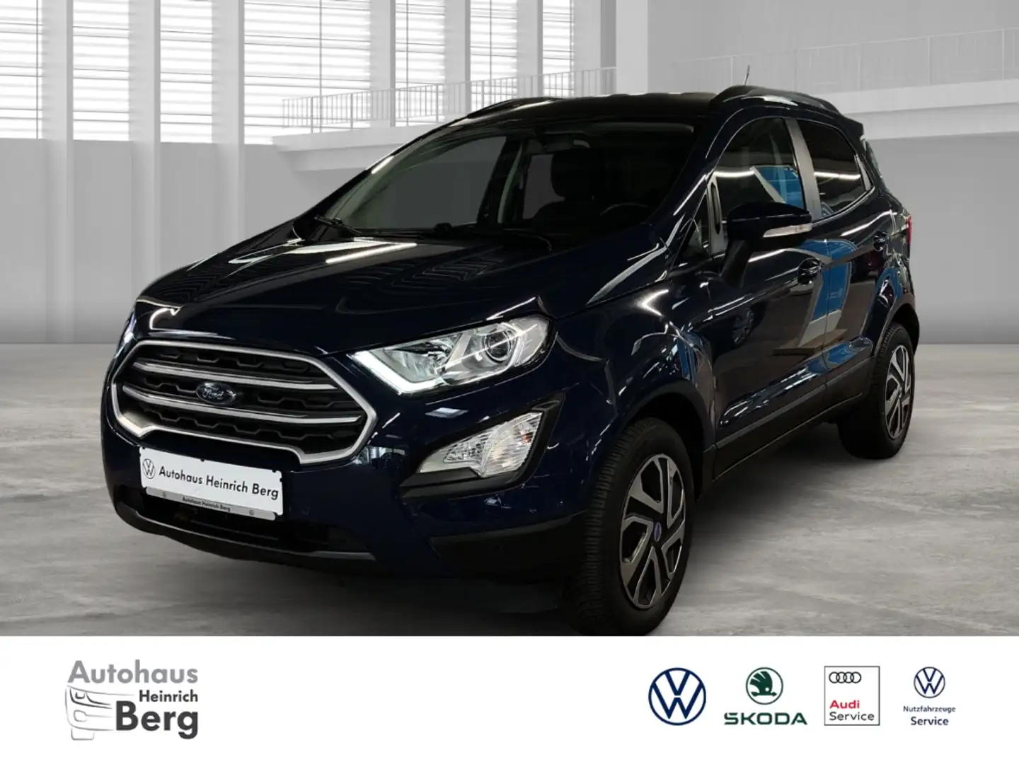 Ford EcoSport Trend 1.0 EcoBoost Alarm Notbremsass. Tel.-Vorb. P Bleu - 1