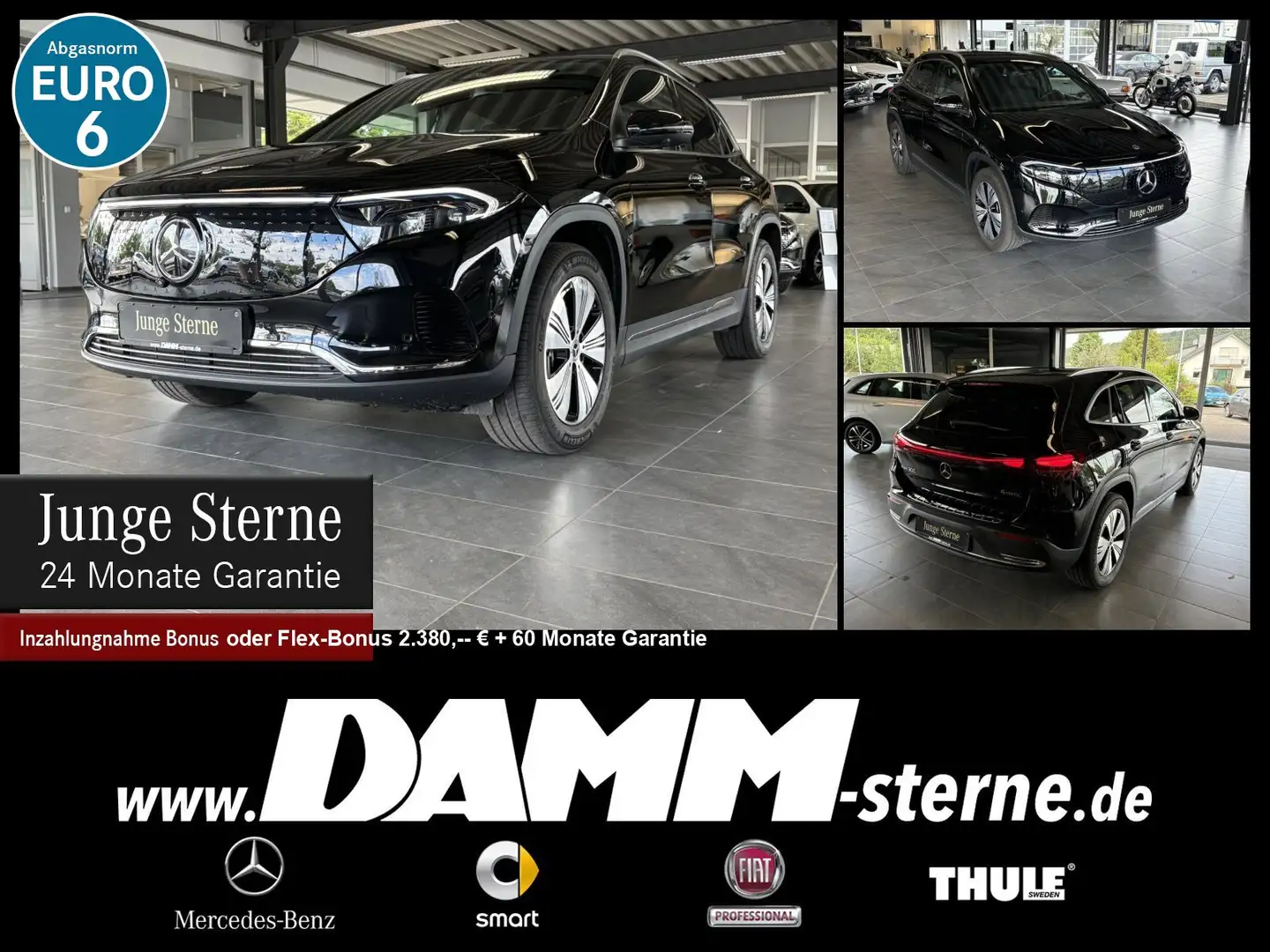 Mercedes-Benz EQA 300 EQA 300 4M Progressive/TWA/AHK/360°/WDG/ + Flex Schwarz - 1