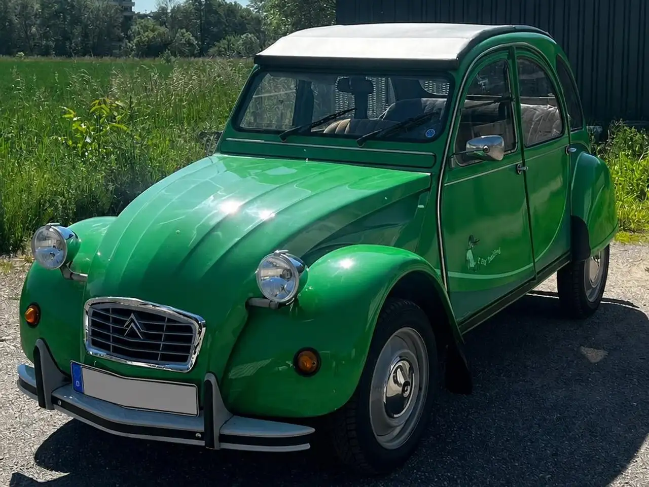 Citroen 2CV 2 CV Ente Grün, foto 3